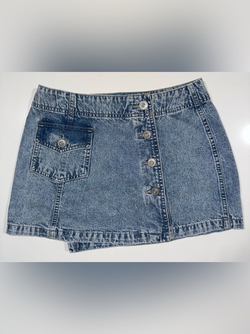 BDG Light Blue Denim Mini Skirt